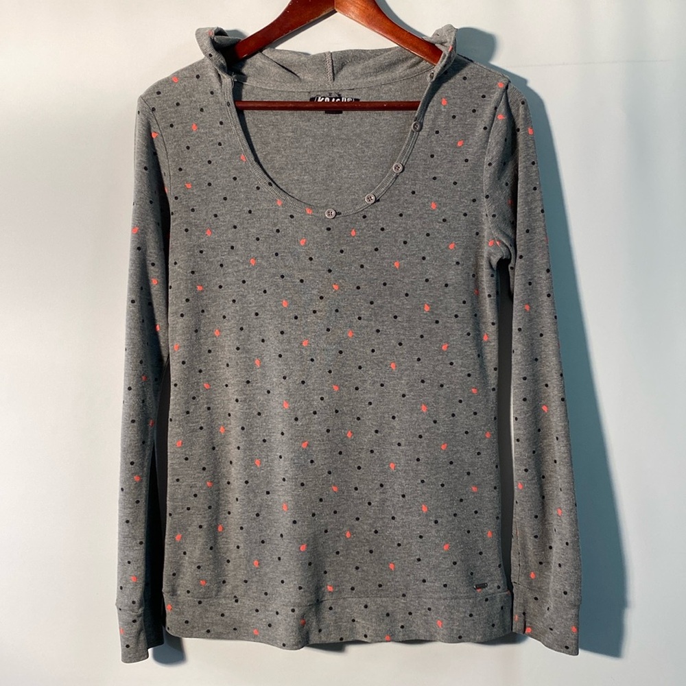 Volcom - hooded long sleeve shirt. Size M